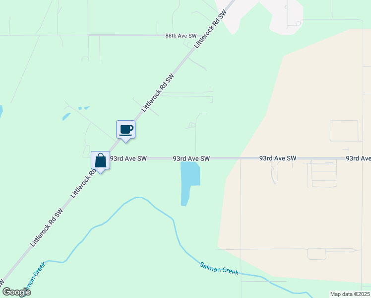 map of restaurants, bars, coffee shops, grocery stores, and more near 3924 93rd Avenue Southwest in Olympia