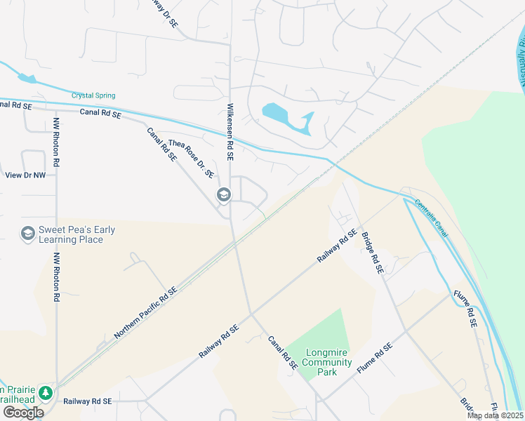map of restaurants, bars, coffee shops, grocery stores, and more near 16634 Rainier View Dr SE in Yelm