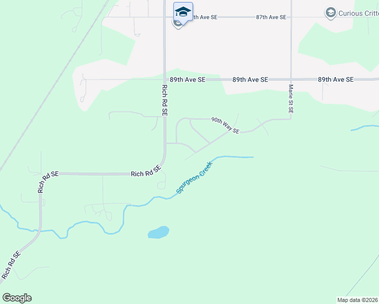 map of restaurants, bars, coffee shops, grocery stores, and more near 4140 Riverwood Drive Southeast in Olympia