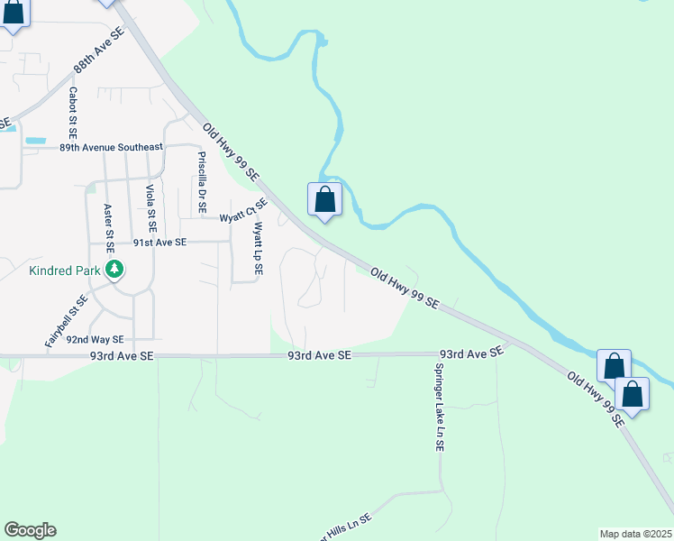 map of restaurants, bars, coffee shops, grocery stores, and more near 9027 Boulder Lane Southeast in Olympia