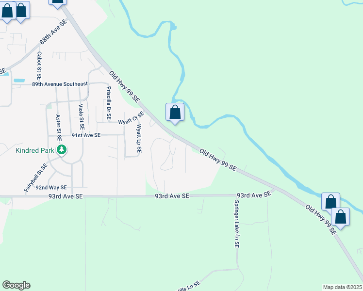 map of restaurants, bars, coffee shops, grocery stores, and more near 9027 Boulder Lane Southeast in Olympia