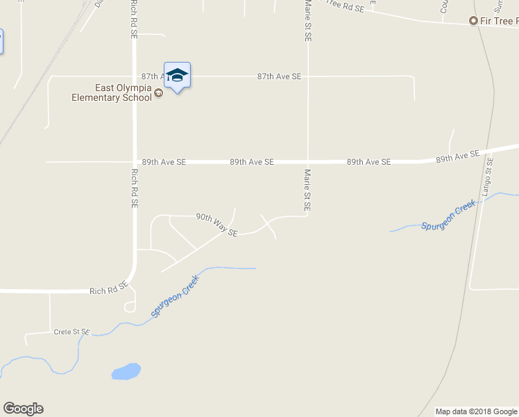 map of restaurants, bars, coffee shops, grocery stores, and more near 9010 Wild Moose Court Southeast in Olympia