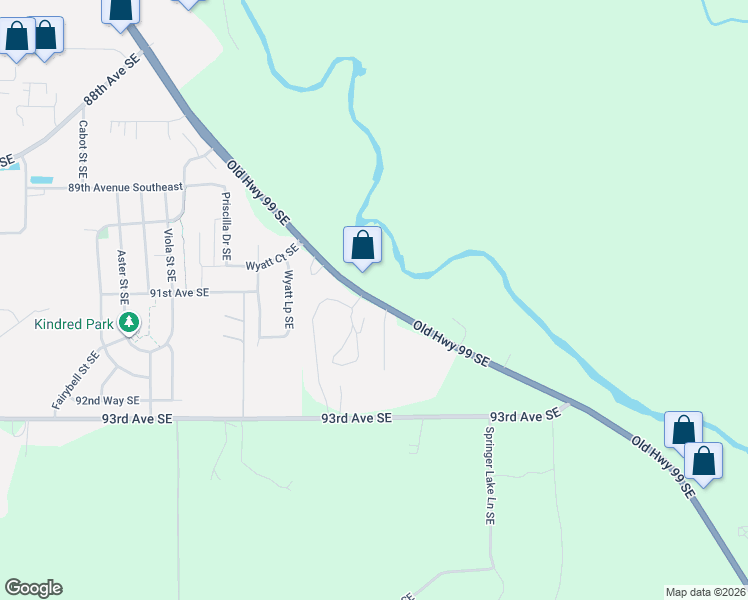 map of restaurants, bars, coffee shops, grocery stores, and more near 9027 Boulder Lane Southeast in Olympia