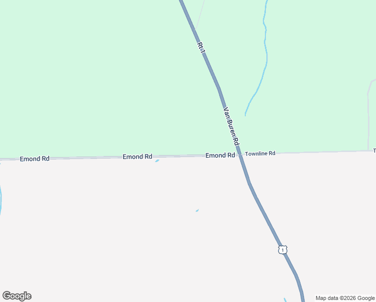 map of restaurants, bars, coffee shops, grocery stores, and more near 45 Emond Road in Aroostook County