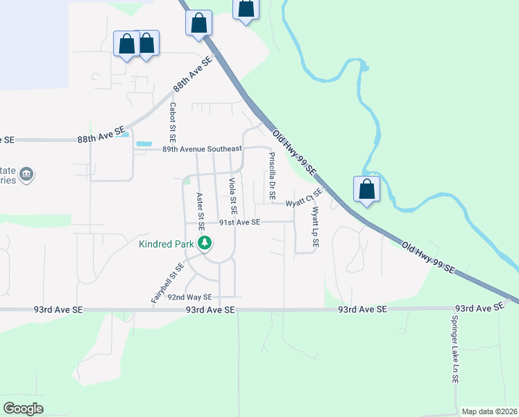 map of restaurants, bars, coffee shops, grocery stores, and more near 8923 Old Highway 99 Southeast in Olympia
