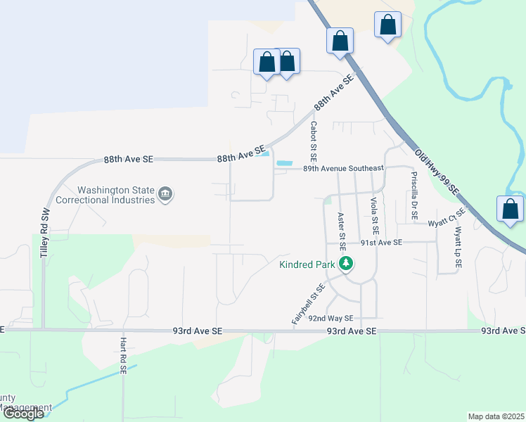map of restaurants, bars, coffee shops, grocery stores, and more near 8966 Tradewinds Drive Southeast in Tumwater