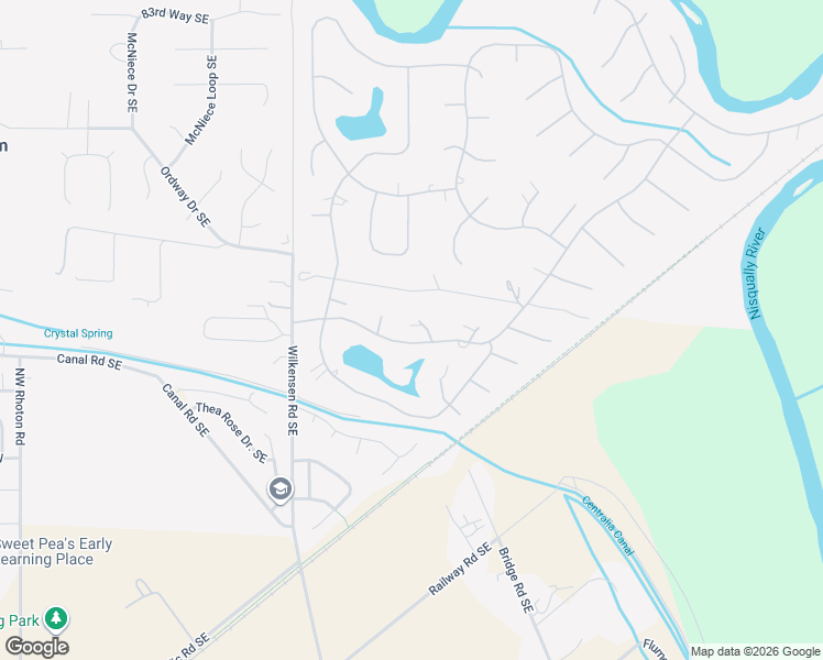 map of restaurants, bars, coffee shops, grocery stores, and more near 8904 Figberry Court Southeast in Yelm