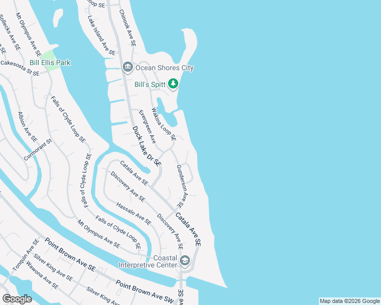 map of restaurants, bars, coffee shops, grocery stores, and more near 845 Bay View Court in Ocean Shores