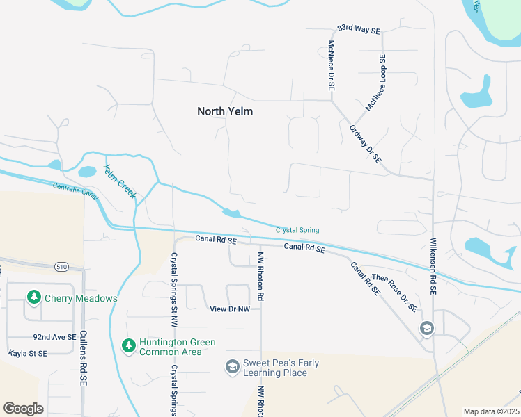 map of restaurants, bars, coffee shops, grocery stores, and more near 8725 Joyce Court Southeast in Yelm