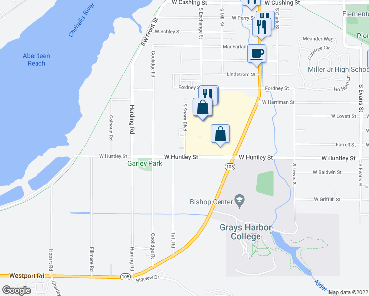map of restaurants, bars, coffee shops, grocery stores, and more near 1204 Onyx Court in Aberdeen