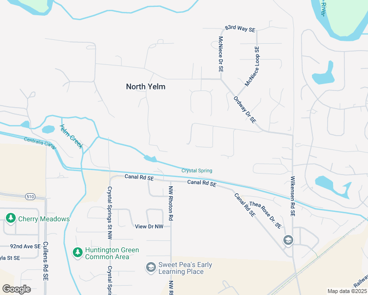 map of restaurants, bars, coffee shops, grocery stores, and more near 8725 Joyce Court Southeast in Yelm