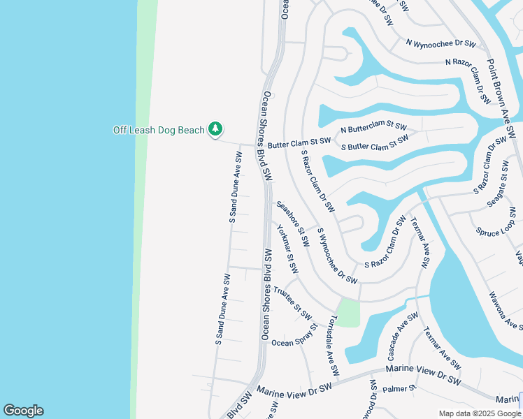 map of restaurants, bars, coffee shops, grocery stores, and more near 787 Ocean Shores Boulevard Southwest in Ocean Shores