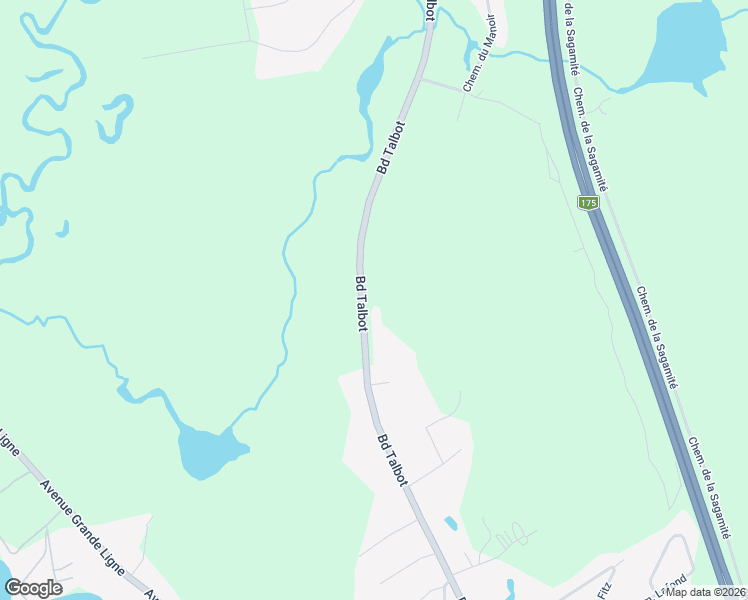 map of restaurants, bars, coffee shops, grocery stores, and more near 2606 Boulevard Talbot in Stoneham-et-Tewkesbury