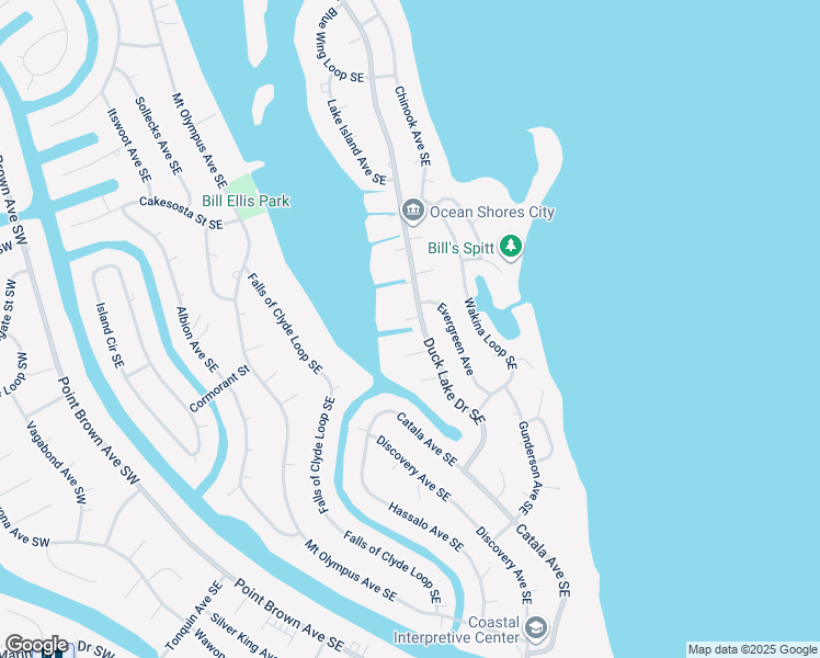 map of restaurants, bars, coffee shops, grocery stores, and more near 743 Kingfisher Court in Ocean Shores