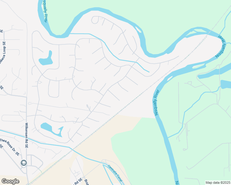 map of restaurants, bars, coffee shops, grocery stores, and more near 17117 Kinnikinnick Court Southeast in Yelm