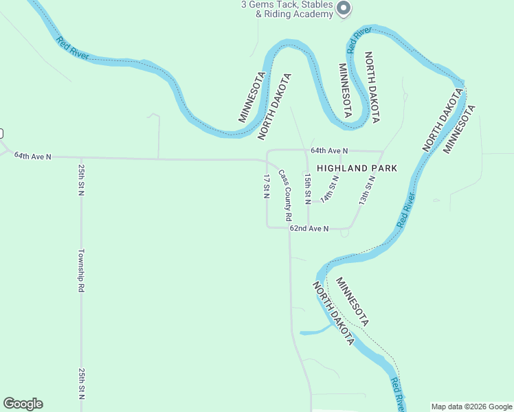 map of restaurants, bars, coffee shops, grocery stores, and more near 6214 17th Street North in Fargo
