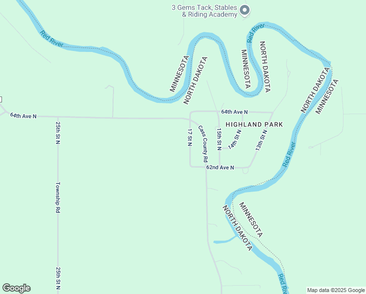map of restaurants, bars, coffee shops, grocery stores, and more near 6214 17th Street North in Fargo
