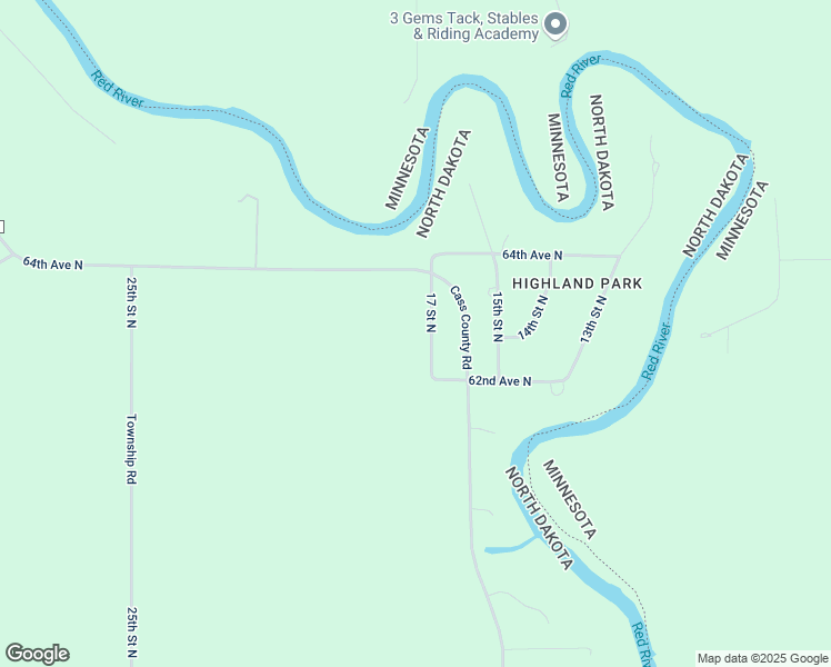 map of restaurants, bars, coffee shops, grocery stores, and more near 6214 17th Street North in Fargo