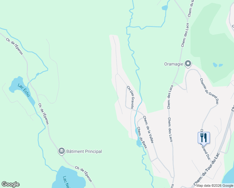 map of restaurants, bars, coffee shops, grocery stores, and more near Chemin de la Miche in Capitale-Nationale