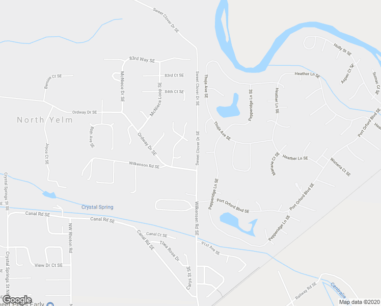 map of restaurants, bars, coffee shops, grocery stores, and more near 16426 Field Court Southeast in Yelm