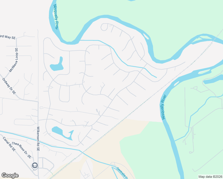 map of restaurants, bars, coffee shops, grocery stores, and more near 8640 Cascara Court Southeast in Yelm