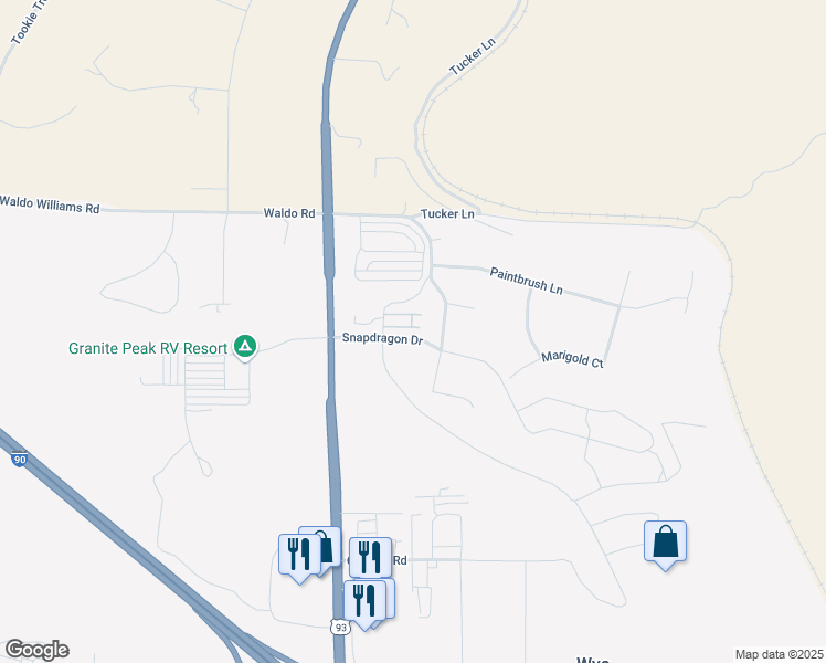 map of restaurants, bars, coffee shops, grocery stores, and more near 10000 Pelletier Loop in Missoula