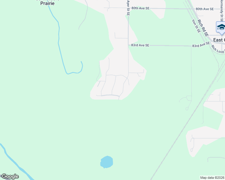 map of restaurants, bars, coffee shops, grocery stores, and more near 3243 Parkgrove Lane Southeast in Olympia