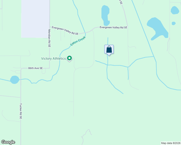 map of restaurants, bars, coffee shops, grocery stores, and more near 8425-8427 Valley Green Drive Southeast in Olympia