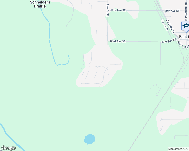 map of restaurants, bars, coffee shops, grocery stores, and more near 8546 Horizon Lane Southeast in Olympia