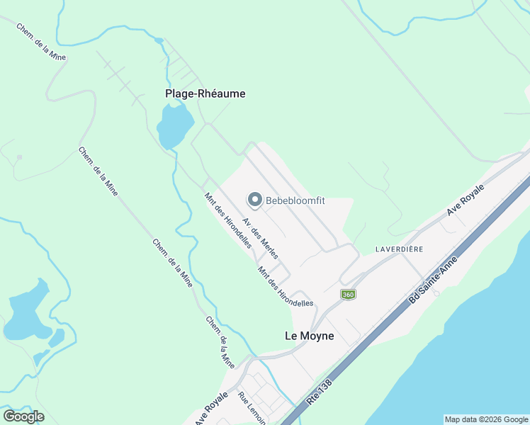 map of restaurants, bars, coffee shops, grocery stores, and more near 75 Rue du Sureau in Château-Richer
