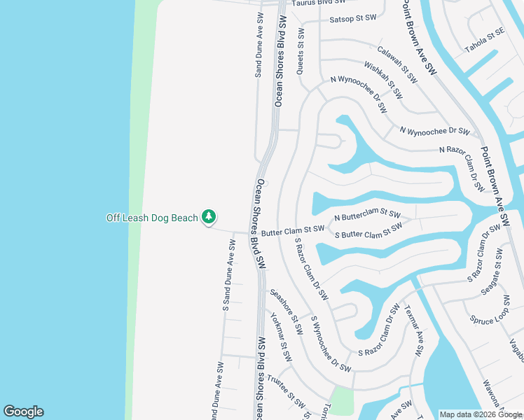 map of restaurants, bars, coffee shops, grocery stores, and more near 674 Ocean Shores Boulevard Southwest in Ocean Shores