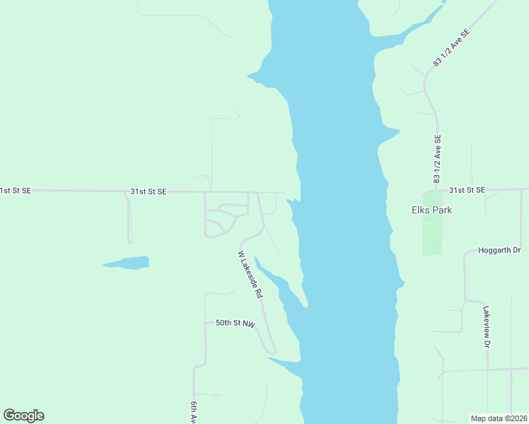 map of restaurants, bars, coffee shops, grocery stores, and more near 2-98 West Lakeside Road in Jamestown