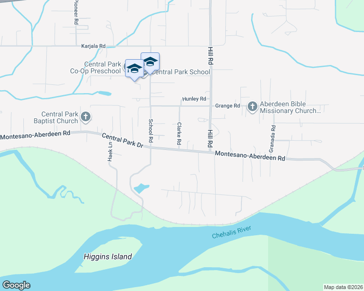 map of restaurants, bars, coffee shops, grocery stores, and more near 6700 Central Park Drive in Aberdeen