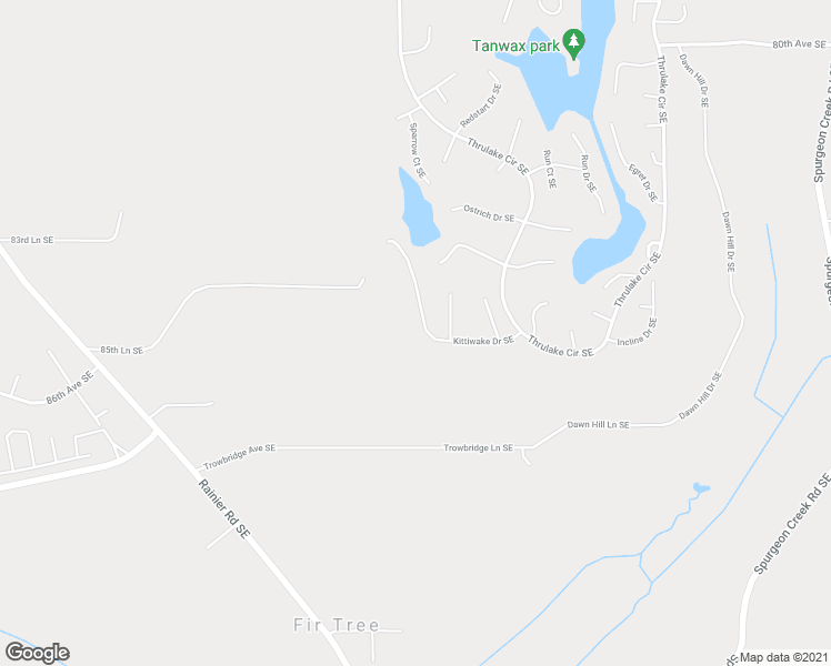 map of restaurants, bars, coffee shops, grocery stores, and more near 7541 Kittiwake Drive Southeast in Olympia