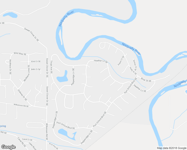 map of restaurants, bars, coffee shops, grocery stores, and more near 16838 Nandina Court Southeast in Yelm