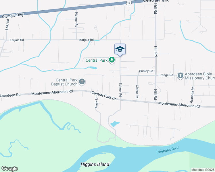 map of restaurants, bars, coffee shops, grocery stores, and more near 907 Chico Lane in Aberdeen