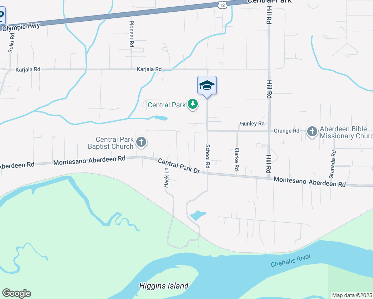 map of restaurants, bars, coffee shops, grocery stores, and more near 907 Chico Lane in Aberdeen