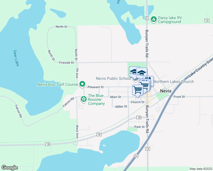 500 Pleasant Street, Nevis MN Walk Score