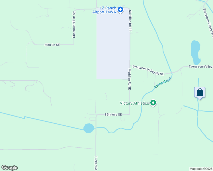 map of restaurants, bars, coffee shops, grocery stores, and more near 8530 Rocky Lane Southeast in Olympia