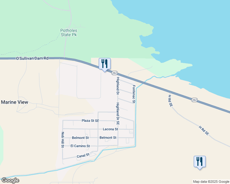 map of restaurants, bars, coffee shops, grocery stores, and more near 7159 Cascadia Avenue in Othello