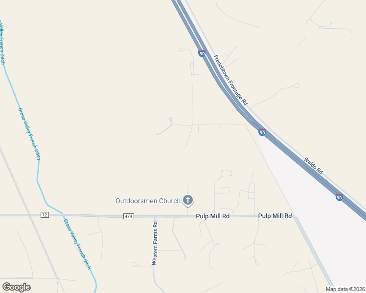 map of restaurants, bars, coffee shops, grocery stores, and more near 12335 Dusty Lane in Missoula