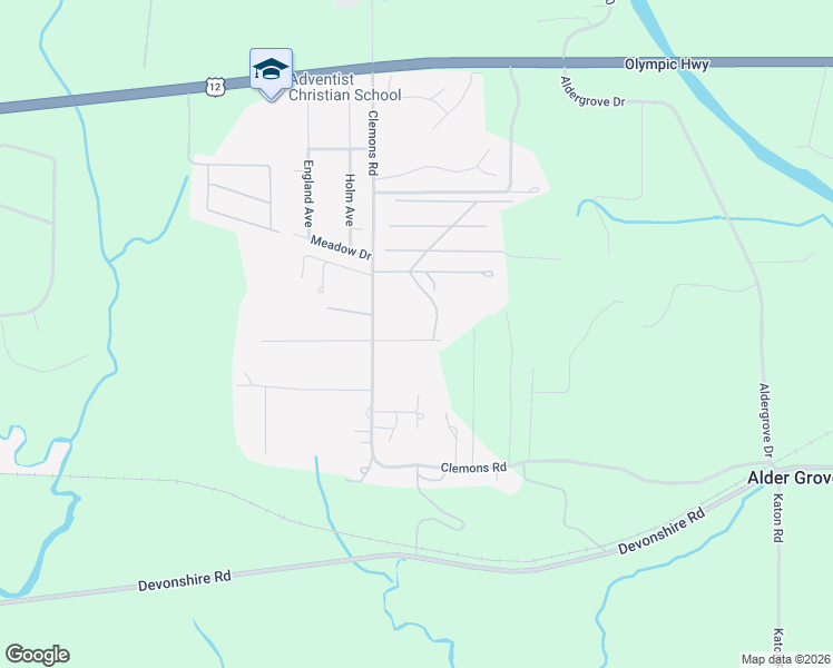 map of restaurants, bars, coffee shops, grocery stores, and more near 98 Kayla Drive in Montesano
