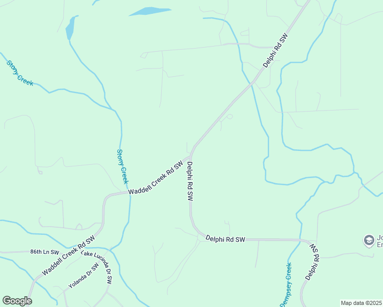 map of restaurants, bars, coffee shops, grocery stores, and more near Delphi Rd SW & Waddell Creek Rd SW in Olympia
