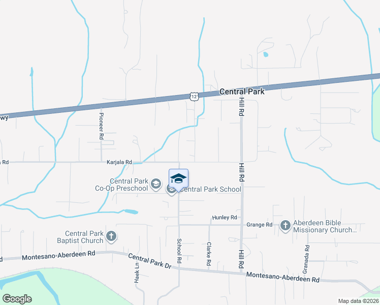 map of restaurants, bars, coffee shops, grocery stores, and more near 6601 Karjala Road in Aberdeen