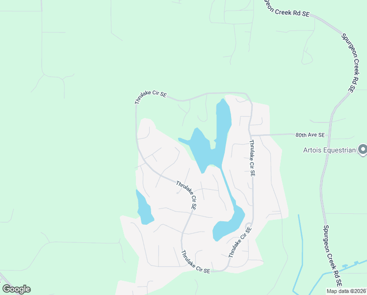 map of restaurants, bars, coffee shops, grocery stores, and more near 7717 Redstart Drive Southeast in Olympia