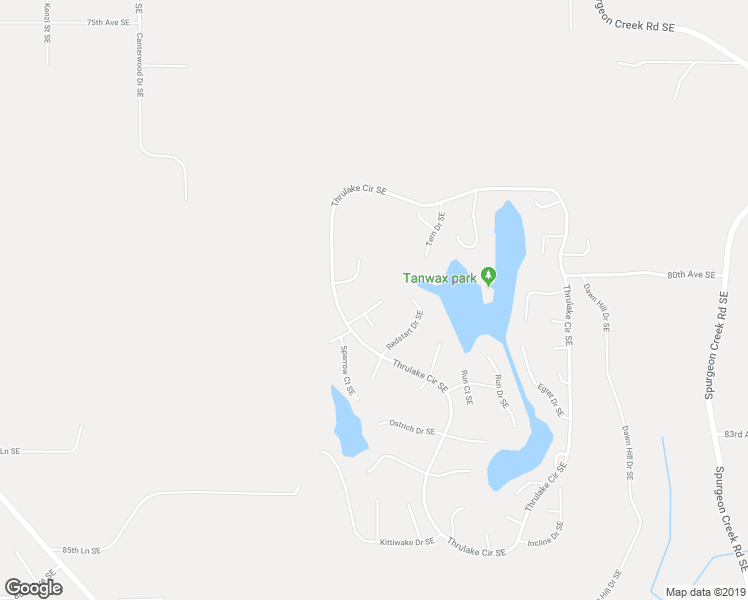 map of restaurants, bars, coffee shops, grocery stores, and more near 7531 Thrush Drive Southeast in Olympia