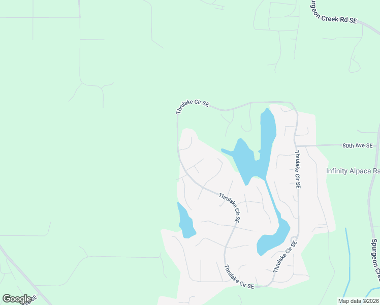 map of restaurants, bars, coffee shops, grocery stores, and more near 7531 Thrush Drive Southeast in Olympia