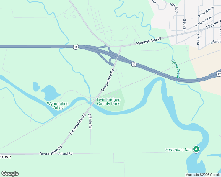 map of restaurants, bars, coffee shops, grocery stores, and more near 73 Devonshire Road in Montesano