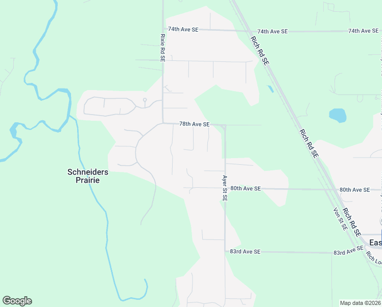 map of restaurants, bars, coffee shops, grocery stores, and more near 3216 80th Avenue Southeast in Olympia
