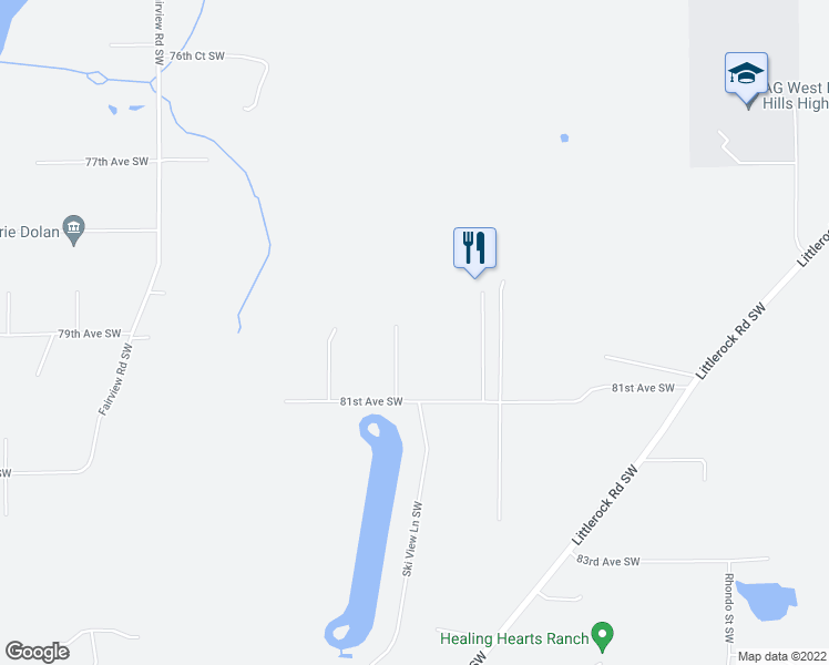 map of restaurants, bars, coffee shops, grocery stores, and more near 3714 81st Avenue Southwest in Olympia